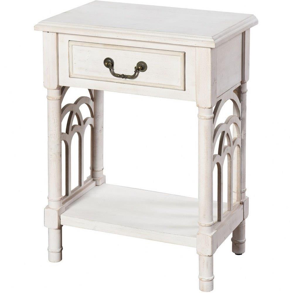 1 Drawer Side Table 20 Inch Wide and 13 Inch Tall by Stylecraft - AF18349DS