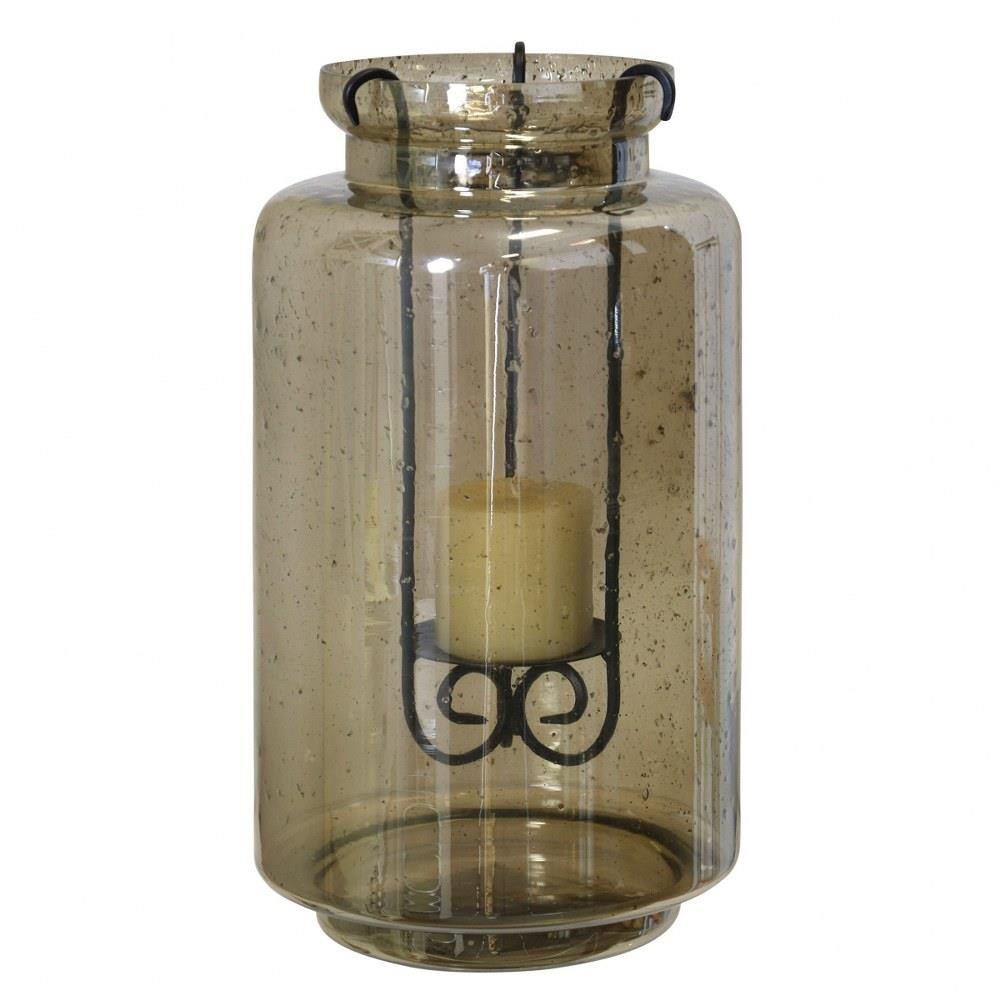 Eli Seeded Candleholder with Metal Insert 12 Inch Tall by Stylecraft - AI11367DS