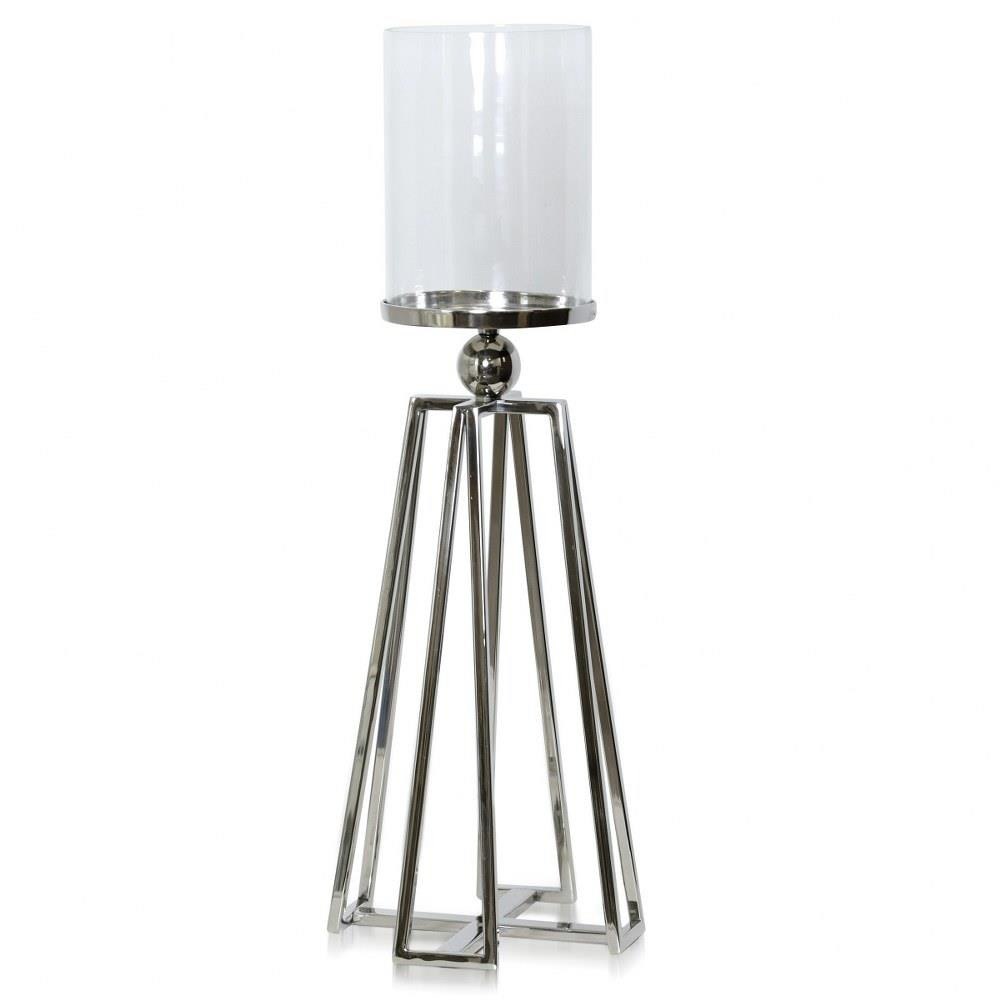 Asha 9 Inch 1 Light Medium Hurricane Candle Holder Stand by Stylecraft - AI31024DS
