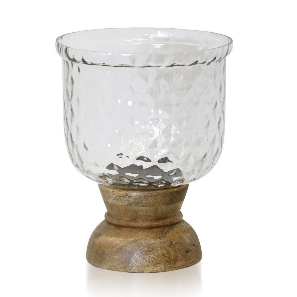 Asha 8.75 Inch 1 Light Small Hurricane Candle Holder by Stylecraft - AI31033DS