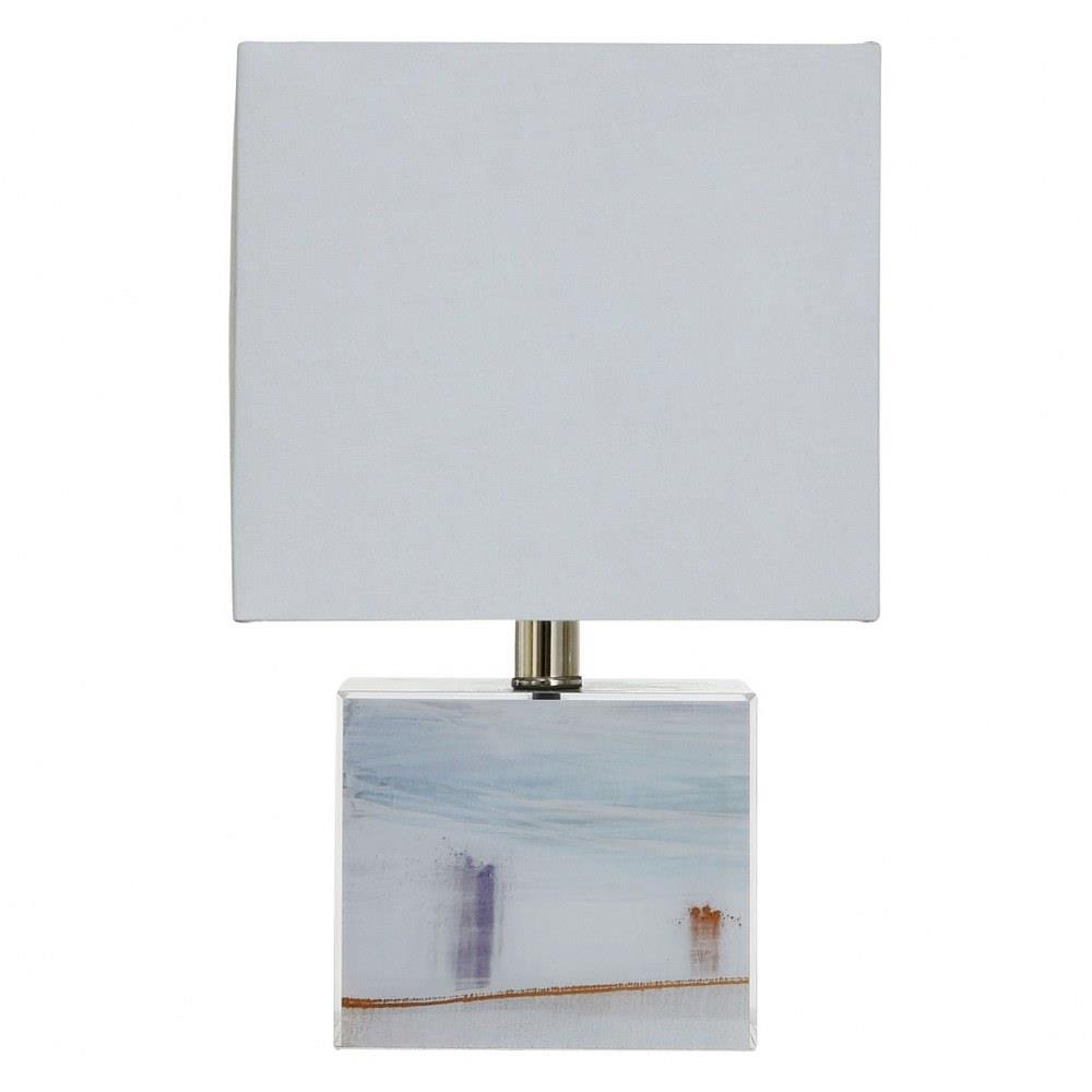Hazy One Light Table Lamp 14 Inches Tall and 9 Inches Wide by Stylecraft - AJL18008DS