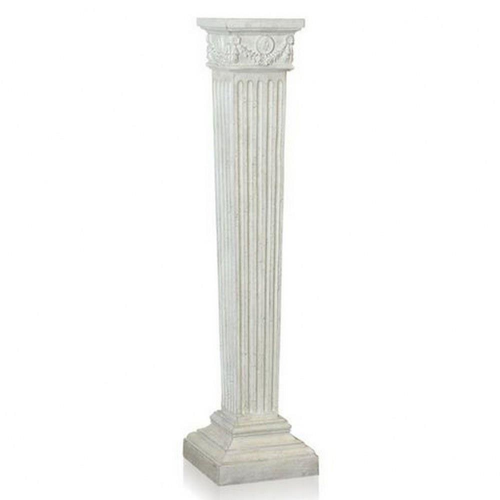 Dann Foley 47.25 Inch Square Fluted Decorative Pedestal by Stylecraft - DFA51233DS