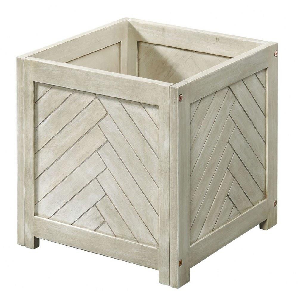 Herringbone 16 Inch Small Planter In French Country by Stylecraft - GNVF1130SSCDS