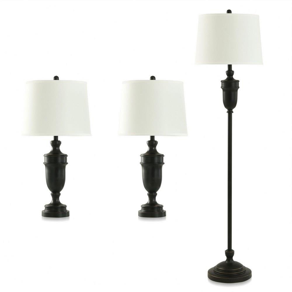 1 Light Table and Floor Lamps (Set of 3) 62 x 15.5 Inches by Stylecraft - KHL82856DS