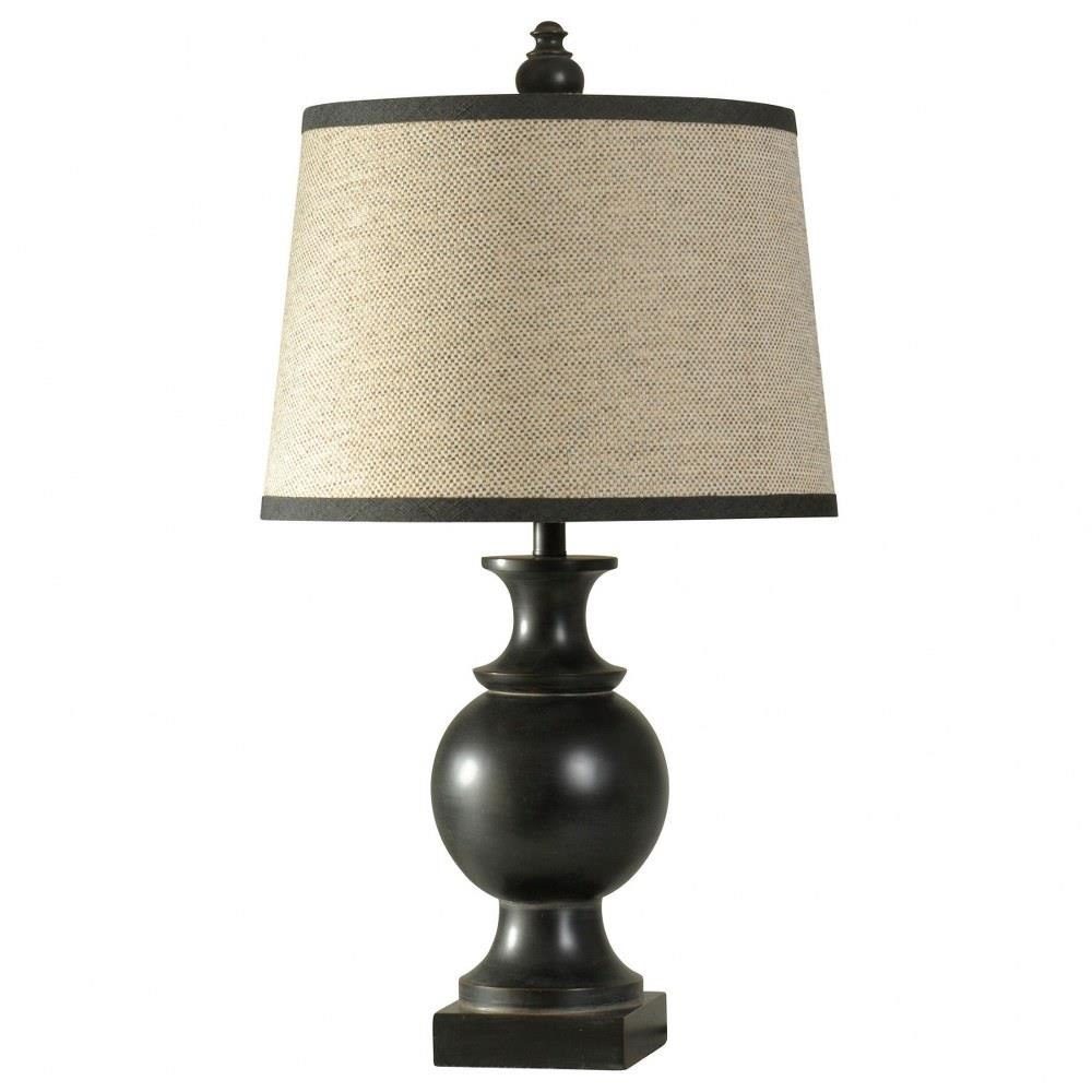 Noir One Light Table Lamp by Stylecraft - L310143DS