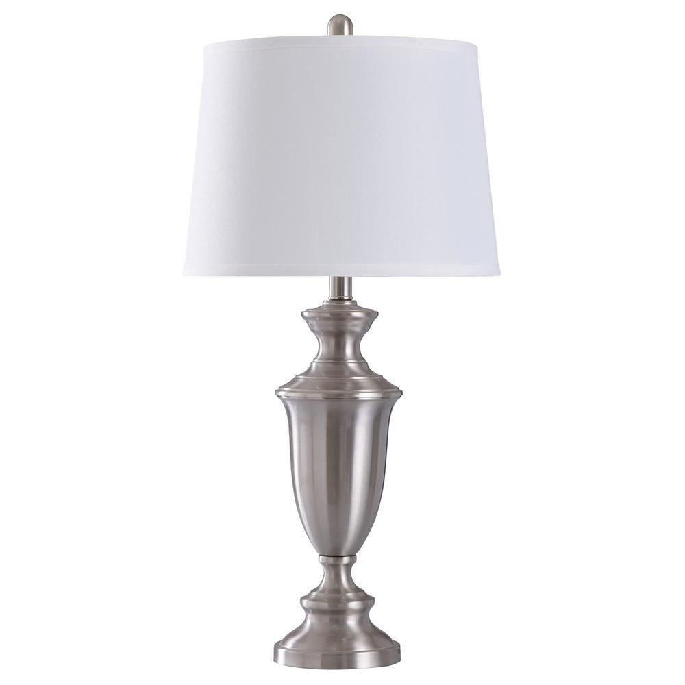 Josh One Light Table Lamp with White Shade by Stylecraft - L313581DS