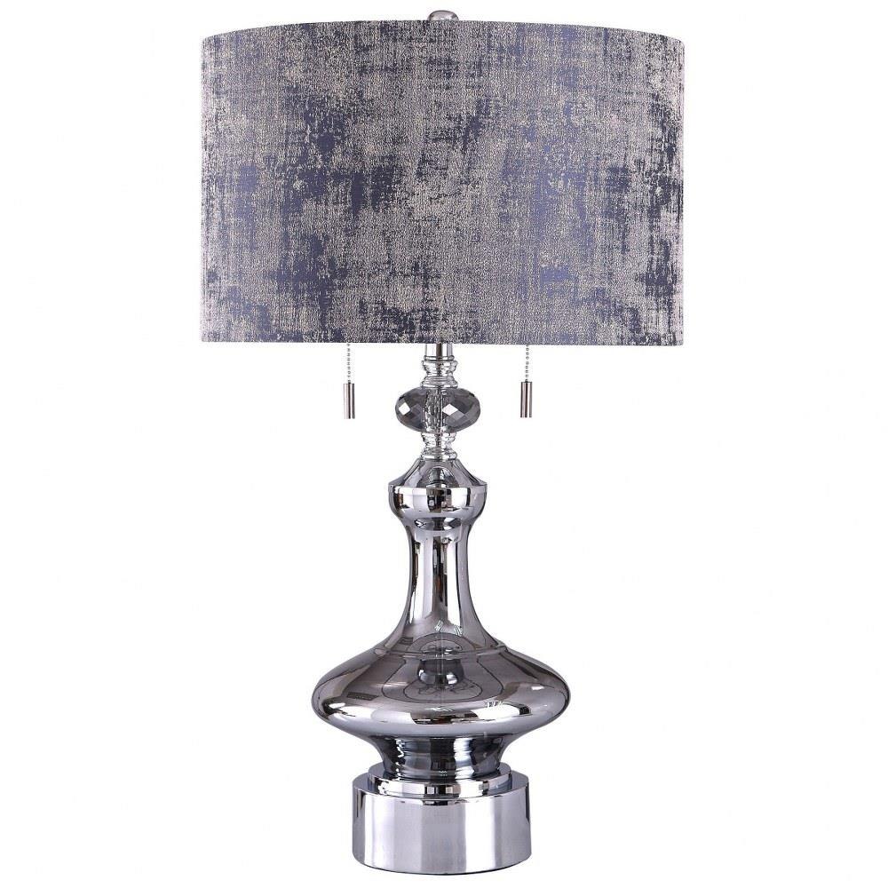 Zilar Two Light Mirror Glass Table Lamp by Stylecraft - L318353DS