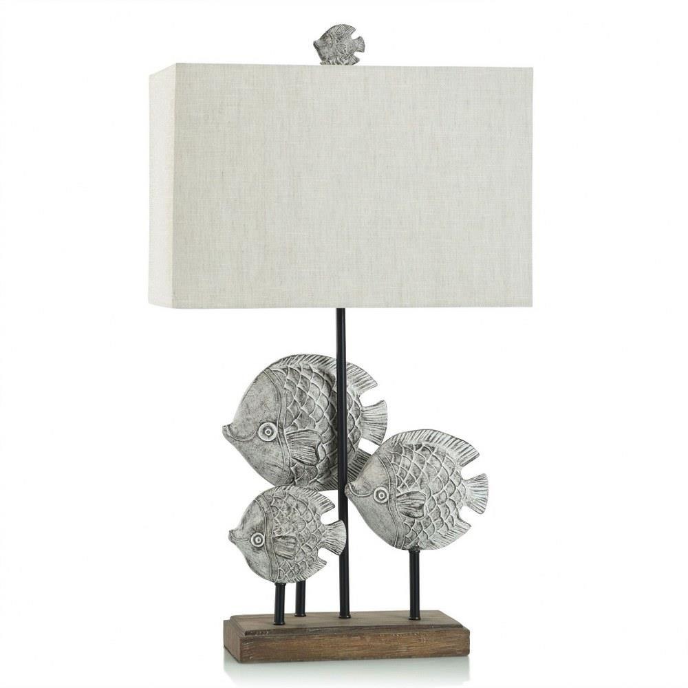 Silver Fish 1 Light Table Lamp In Coastal Style 31.75 x 18 x Stylecraft - L333222DS