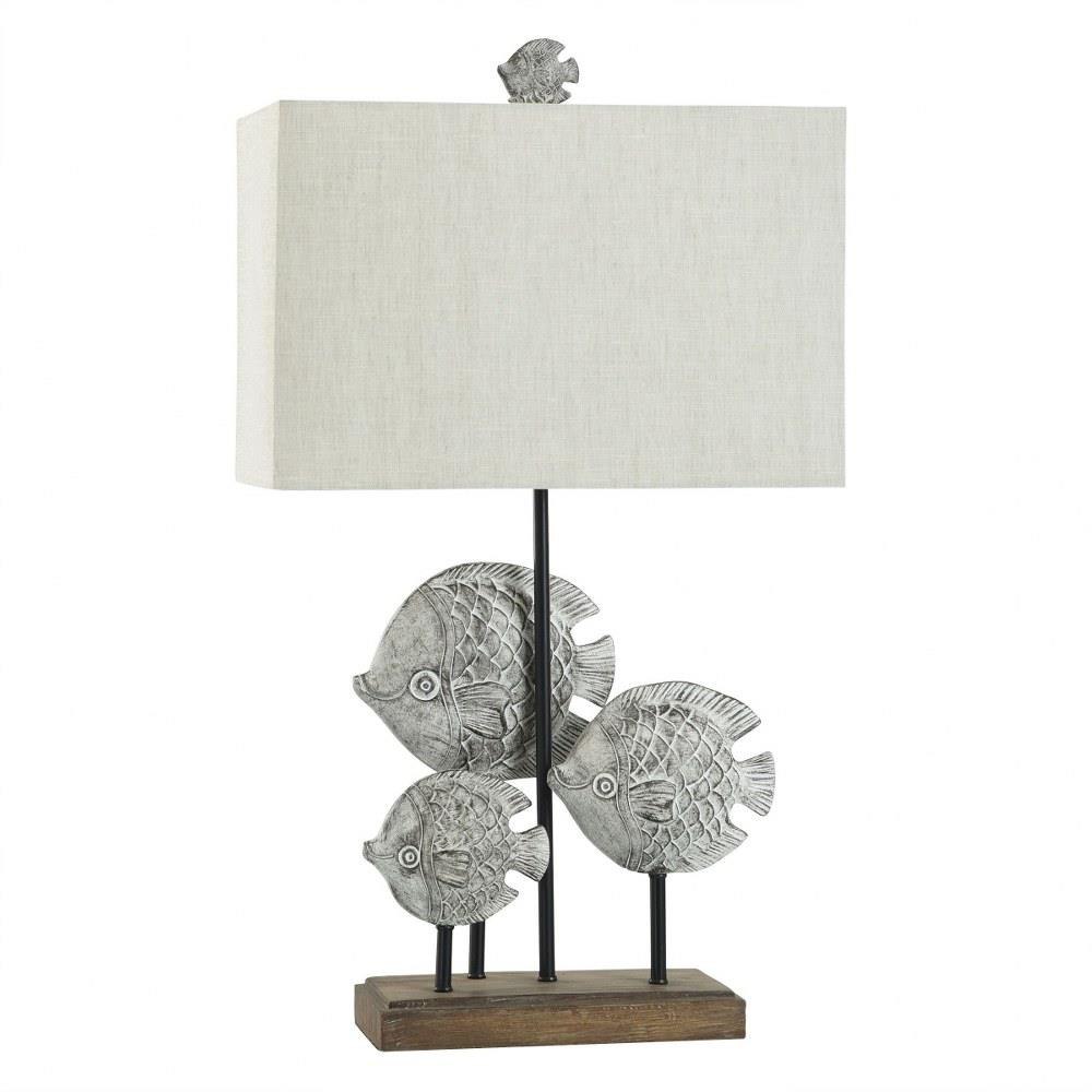 Silver Fish 1 Light Table Lamp In Coastal Style 31.75 x 18 x Stylecraft - L333222DS