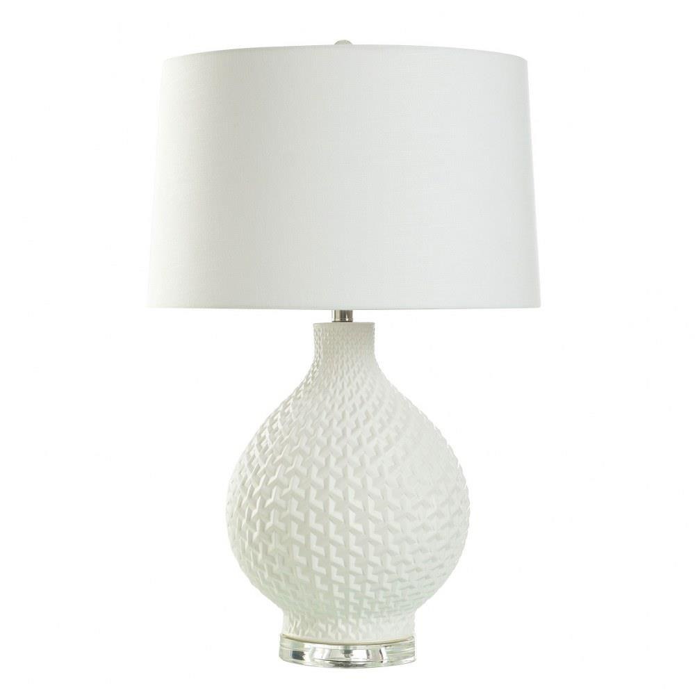 Matte Snow 1 Light Table Lamp In Minimalist Style 29.5 x 17 x Stylecraft - L333470DS