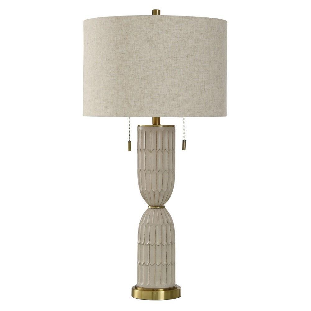 2 Light Table Lamp 33 Inches High and 17 Inches Wide by Stylecraft - L334338DS