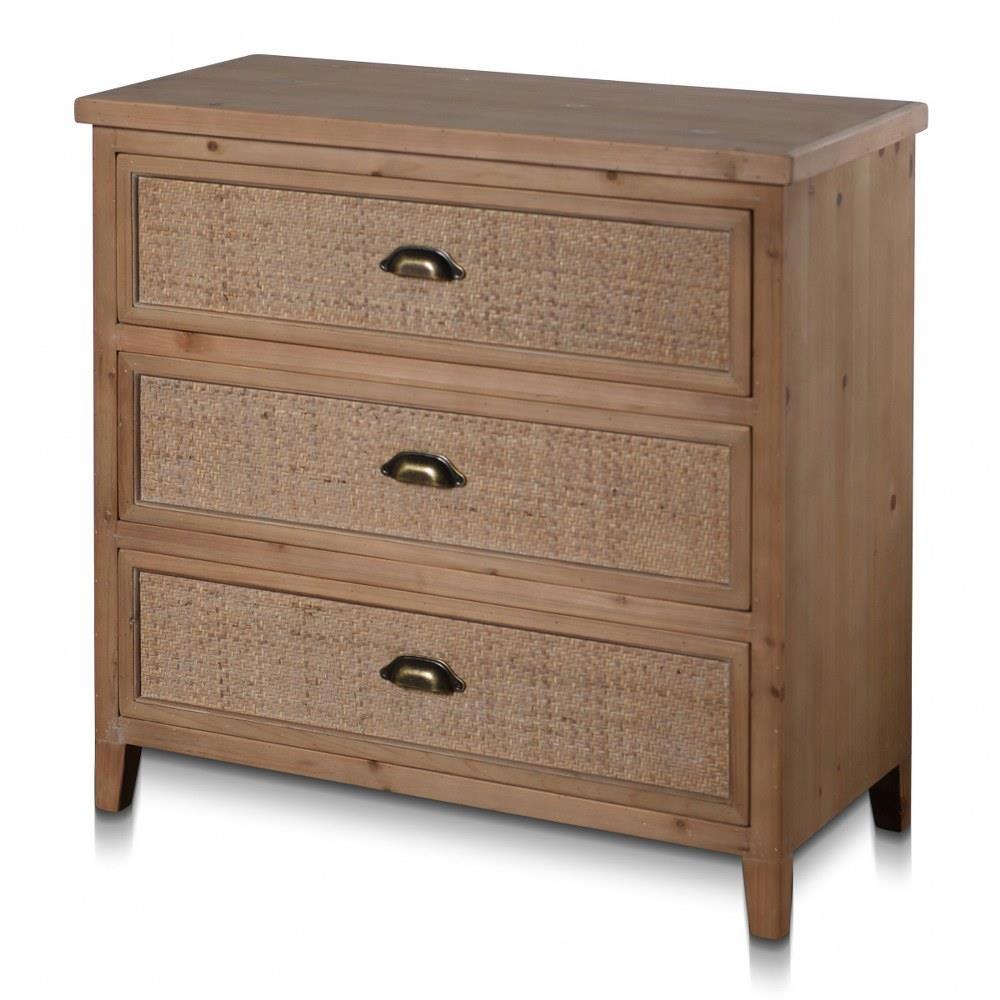Lalita 32 Inch Three Drawer Accent Chest by Stylecraft - SF25672DS