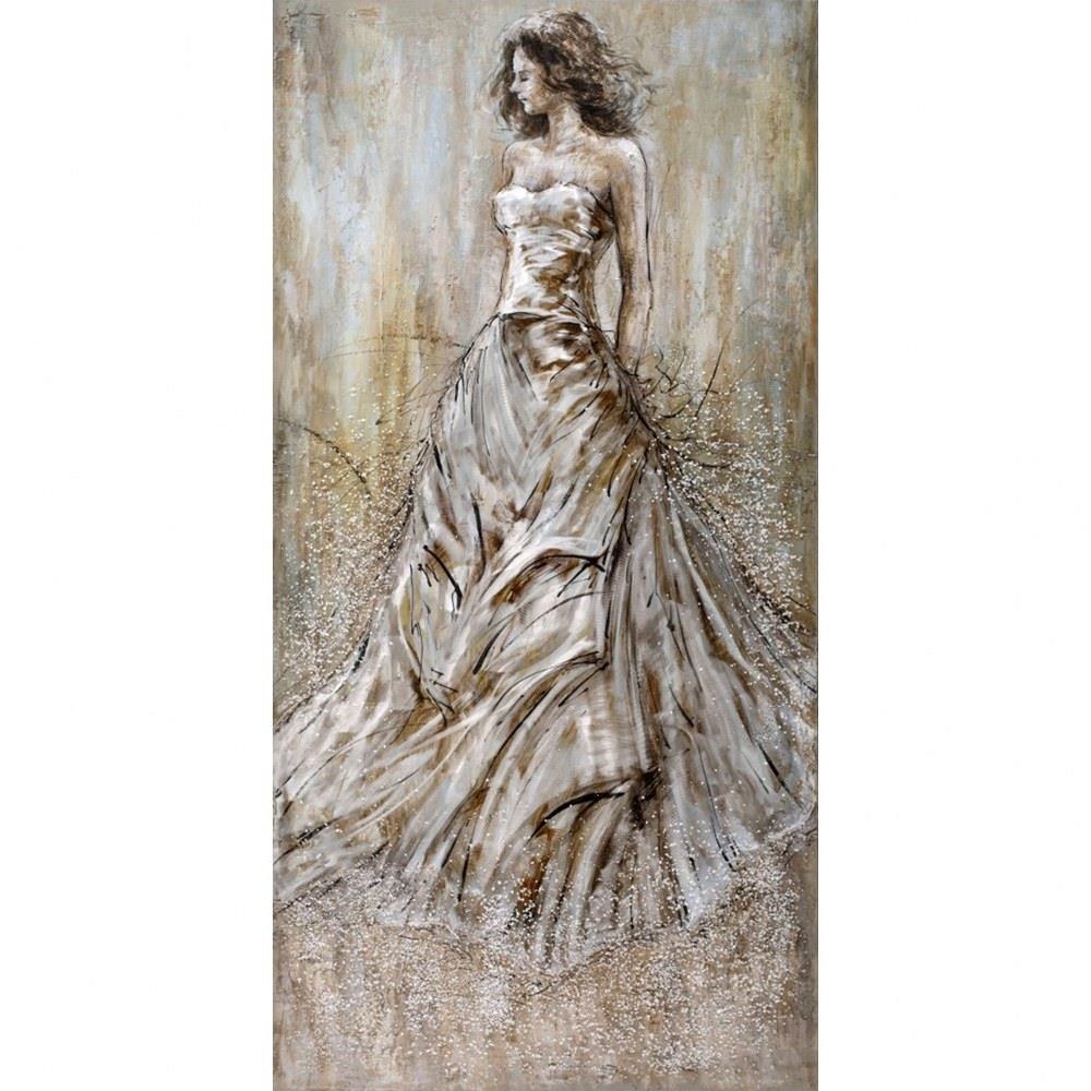 Juliana 55 Inch Fabulous Flow Handpainted Textured Wall Art by Stylecraft - WI33694DS