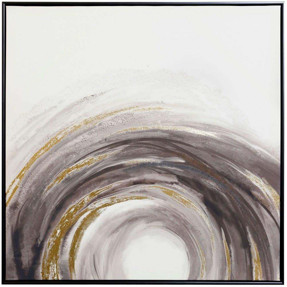 Cyclone I 31 Inch Hand Embellished Framed Canvas Wall Art by Stylecraft - WI33977DS