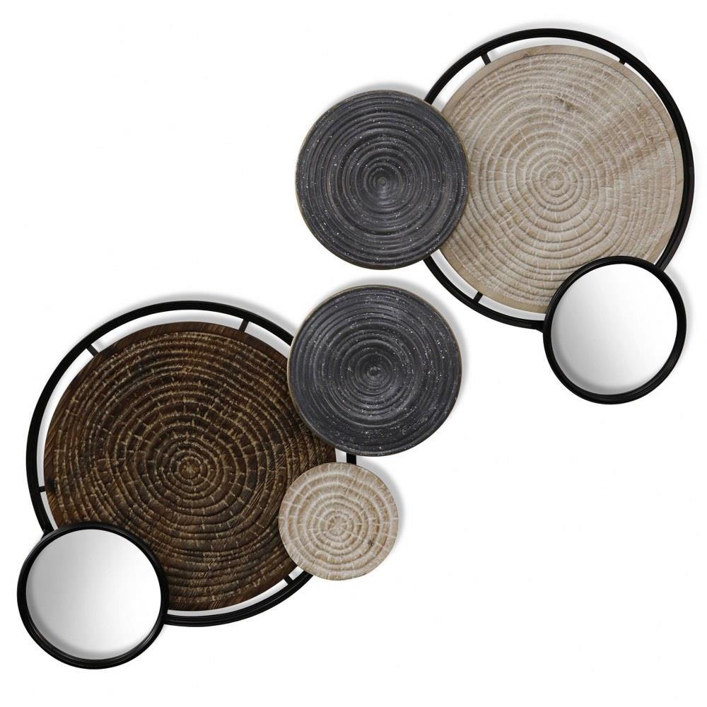 Minerals And Mirrors 34 Inch Metal Wall Art by Stylecraft - WI422821DS