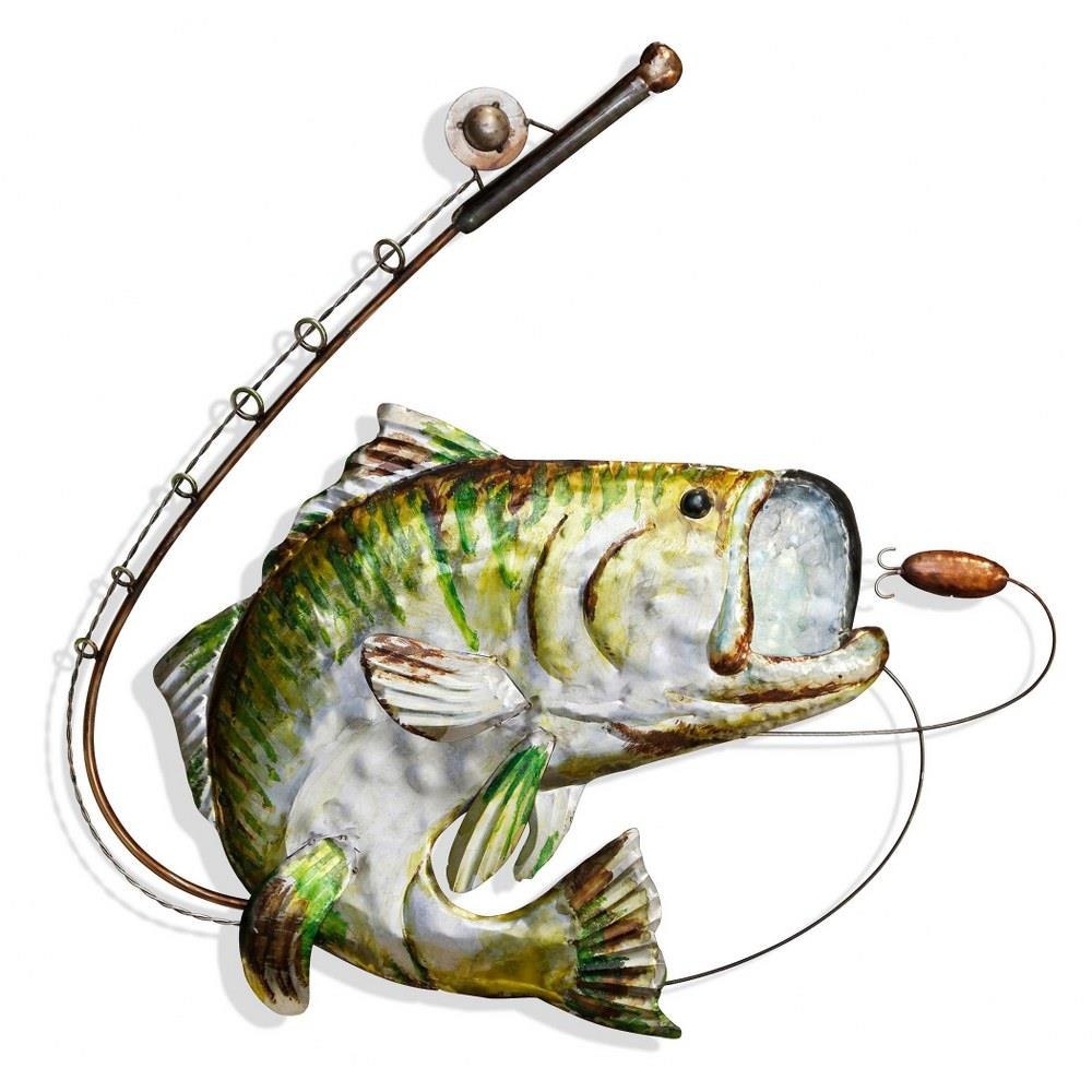 Hooked 30.3 Inch Handmade Wall Art In Rustic Style by Stylecraft - WI42983DS