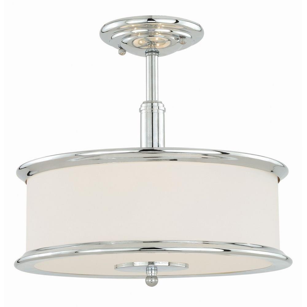 Carlisle 3 Light 13.5 Inch Wide Semi Flush Mount by Vaxcel - C0099
