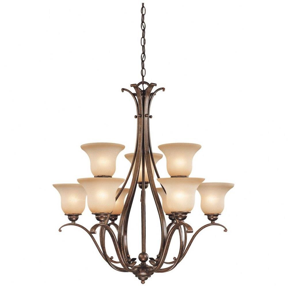 Monrovia 9 Light Large Chandelier by Vaxcel - CH35409RBZ/B