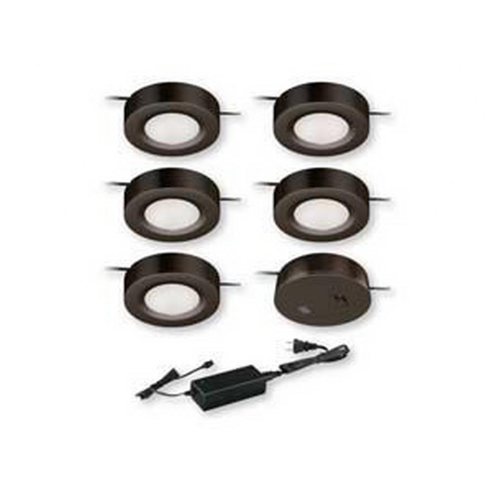 Dual Mount Instalux 2.75 Inch 25W 5 LED Under Cabinet Puck Light by Vaxcel - X0061