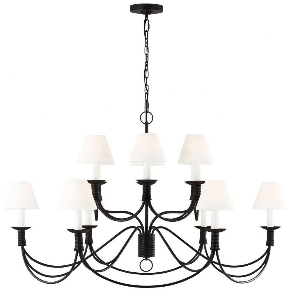 Sullivan 12 Light Oversized Chandelier by Visual Comfort Studio - lc12012ai